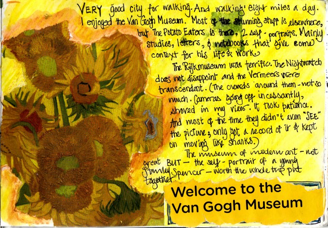 Van Gogh museum Amsterdam Illustrated Journal pages