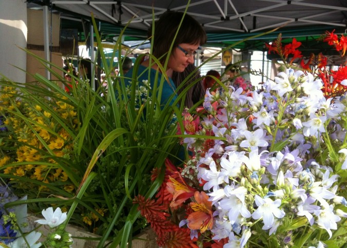 The Flower Hive, Uplands Market, fresh flowers, Wales, Street Market