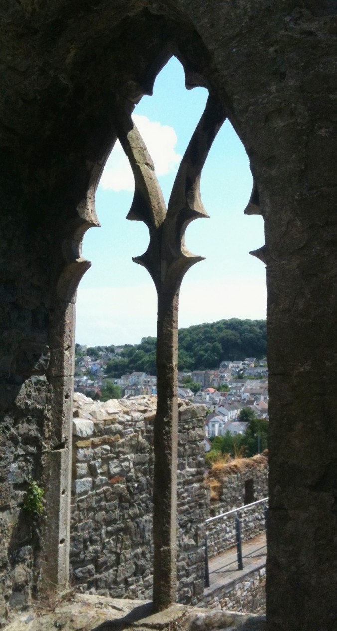 Oystermouth castle, Mumbles, Wales