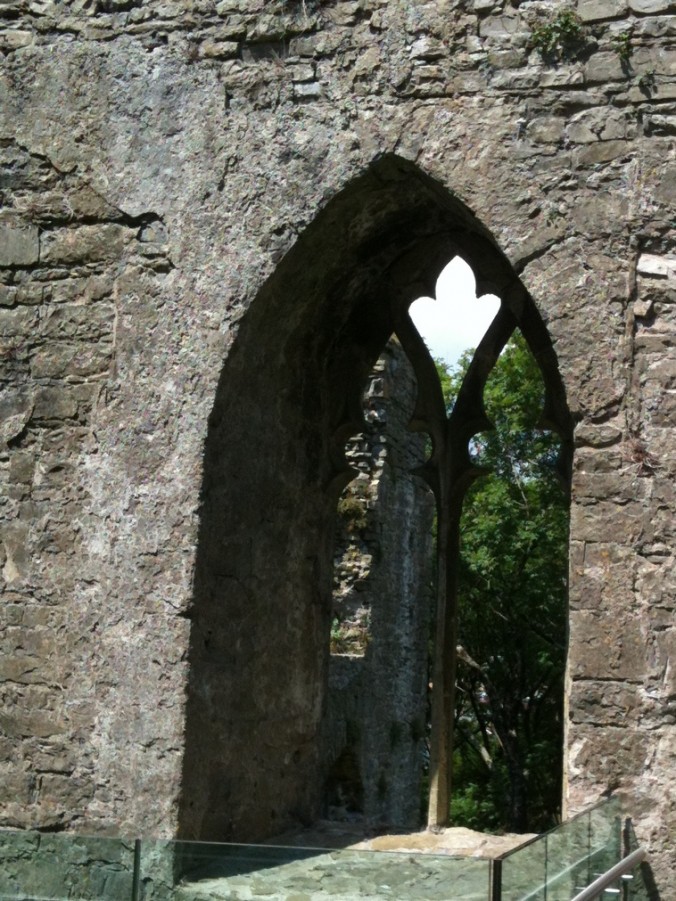 Oystermouth castle, Mumbles, Wales