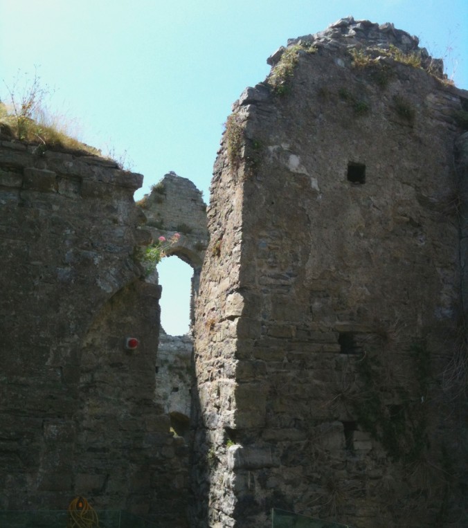 Oystermouth castle, Mumbles, Wales