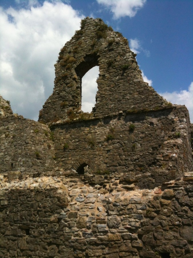 Oystermouth castle, Mumbles, Wales