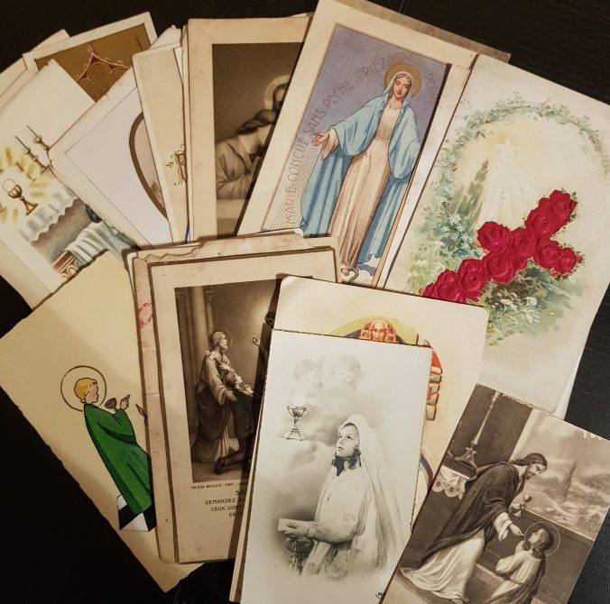 Vintage French Holy Cards